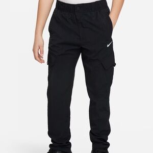 Nike Woven Cargo Pants - Boys Large, Black